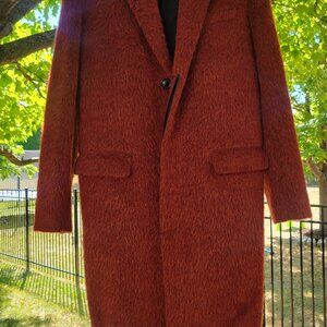 Rusty Red Mohair Single Breasted Marc by Marc Jacobs Coat